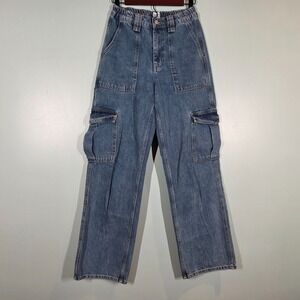 BDG Urban Outfitters Carpenter Jeans Women Sz 27x32 High-Rise Baggy 100% Cotton